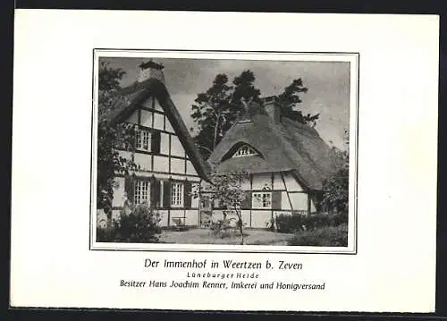 AK Weertzen, Partie am Immenhof v. Hans Joachim Renner