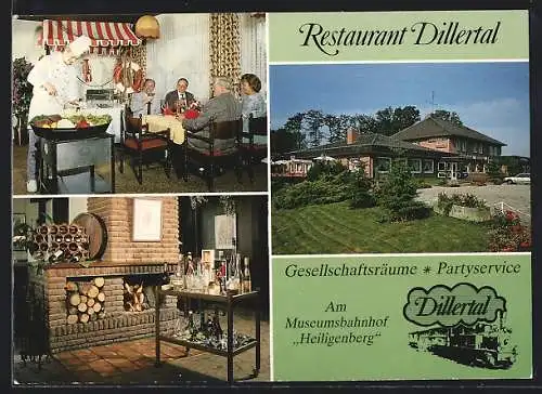 AK Bruchhausen-Vilsen, Das Restaurant Dillertal, mit Innenansichten, Inh. Familie Bomhoff