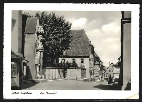 AK Windsheim, Partie am Ehrenmal