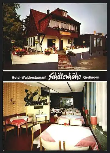 AK Gerlingen bei Stuttgart, Hotel-Waldrestaurant Schillerhöhe