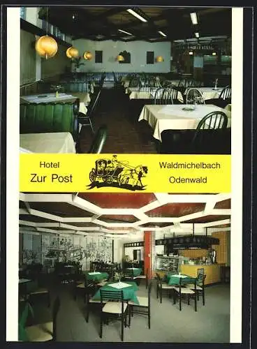 AK Waldmichelbach /Odw., Hotel-Restaurant und Café zur Post