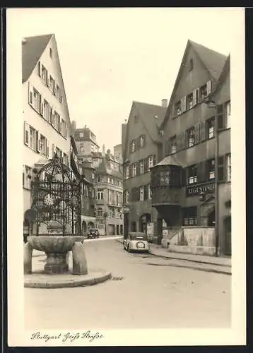 AK Stuttgart, Gasthaus Augustiner in der Geiss Strasse