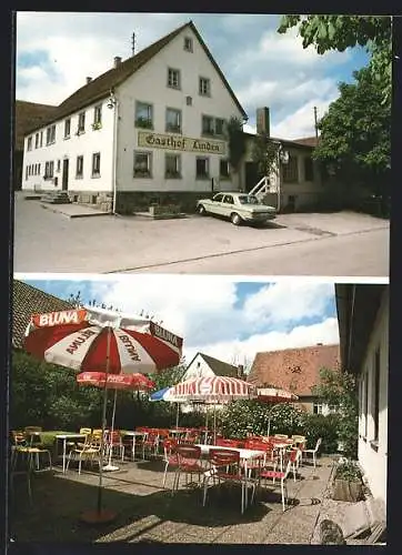 AK Rothenburg ob der Tauber, Gasthof Linden von Hermann Keitel