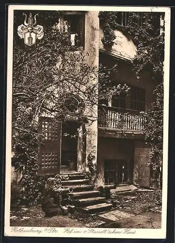 AK Rothenburg o. Tbr., Hof im v. Standt`schen Haus