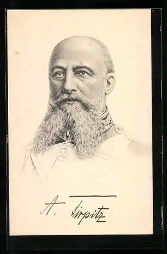 AK Grossadmiral von Tirpitz, Portrait in Uniform