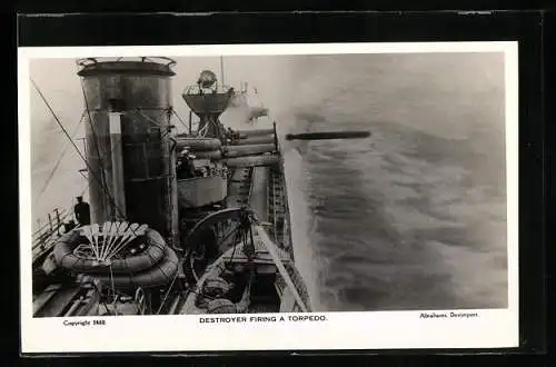 AK Destroyer firing a Torpedo