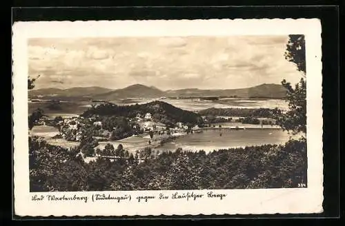 AK Bad Wartenberg /Sudetengau, Ortsansicht aus der Vogelschau