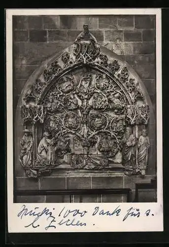 Foto-AK Deutscher Kunstverlag, Nr. Wo 21: Worms, Dom, Wurzel Jesse