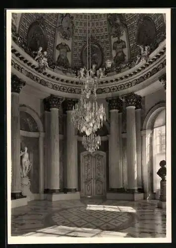 Foto-AK Deutscher Kunstverlag, Nr. 16b: Potsdam, Schloss Sanssouci, Marmorsaal