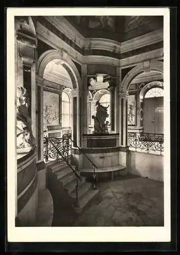 Foto-AK Deutscher Kunstverlag, Nr. 33: Kassel, Marmorbad vor dem Nordflügel der Orangerie