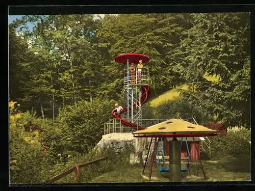 AK Zella / Hedemünden, Spielplatz am Campingplatz