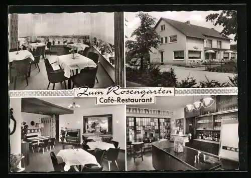 AK Gütersloh /Westf., Café-Restaurant zum Rosengarten von Burghard Drees