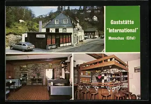 AK Monschau /Eifel, Gasthaus International, St.-Vither-Strasse 32