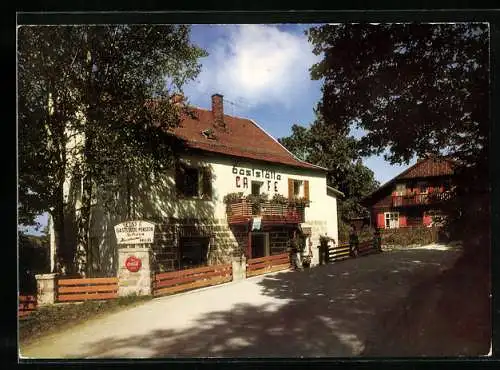 AK Haidmühle /Bayer. Wald, Café und Gasthaus Scherz