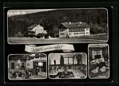 AK Treffelstein, Hotel Katharinenhof, Heustadel, Kaminzimmer, Kuhstall