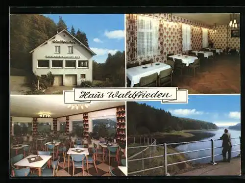 AK Marienheide /Lingesetalsperre, Café-Restaurant Waldfrieden von Drux-Butowski