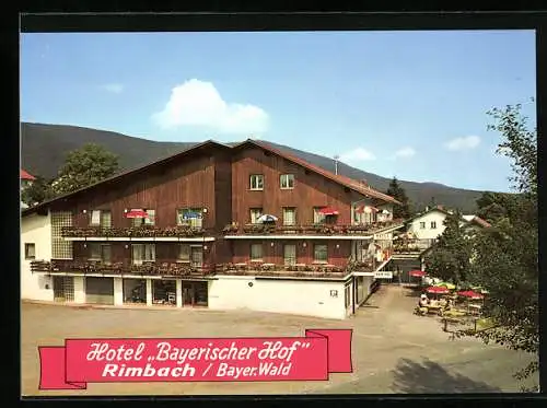 AK Rimbach / Bayer. Wald, Blick auf das Hotel-Pension Bayrischer Hof