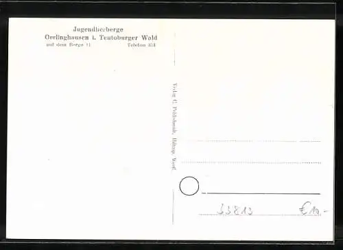 AK Oerlinghausen i. Teutoburger Wald, Partie an der Jugendherberge