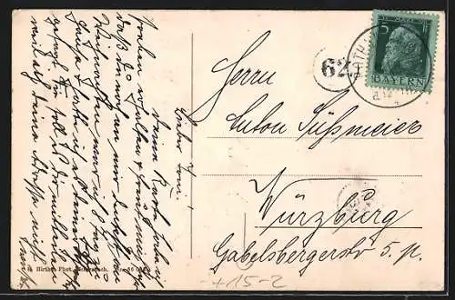 AK Roth b. Nürnberg, Zeppelin über dem Ort