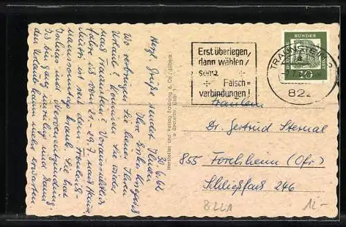 AK Eisenärzt /Bayr. Alpen, Ortsansicht mit Rauschberg u. Sonntagshorn, Maria Eck, Rauschbergbahn