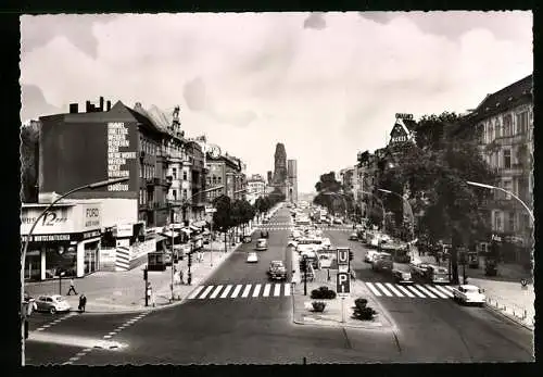 AK Berlin, Kurfürstendamm aus der Vogelschau