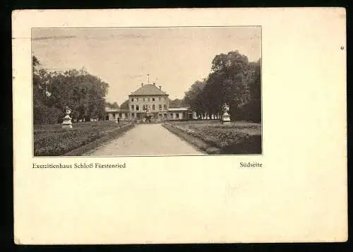 AK München, Exerzitienhaus Schloss Fürstenried, Südseite