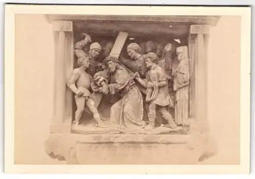 Fotografie unbekannter Fotograf, Ansicht Bamberg, Relief Teil des Bamberger Kreuzweg