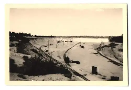 29 Fotografien unbekannter Fotograf, Ansicht Furkareuss / Uri, Baustelle Wasserkraftwerk & Gewässer-Regulierung 1961