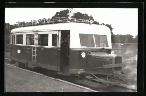Fotografie Deutsche Eisenbahn, Schienenbus Triebwagen Nr. VT 147 bei Zeven