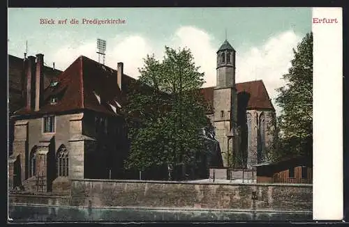 AK Erfurt, Blick auf die Predigerkirche