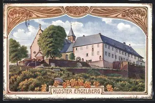 Künstler-AK Gross Heubach, Kloster Engelberg