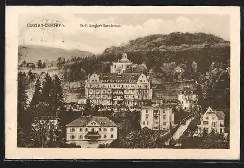 AK Baden-Baden, Dr. F. Dengler`s Sanatorium