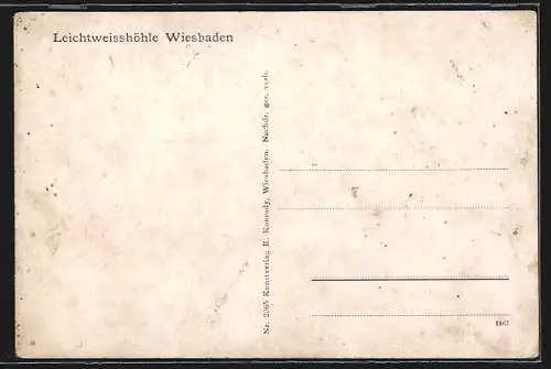 AK Wiesbaden, Leichtweisshöhle im Nerothal