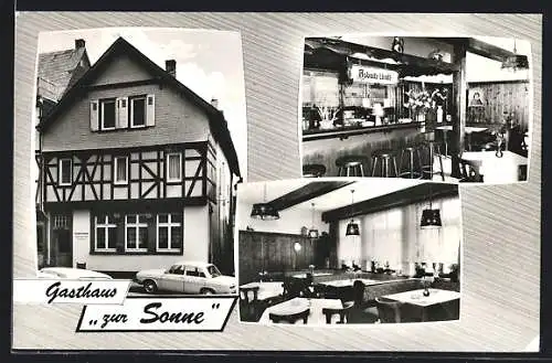 AK Oppenheim a. Rh., Gasthaus zur Sonne am Marktplatz