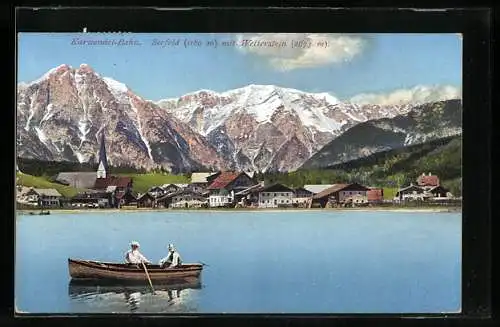AK Seefeld /Tirol, Panorama mit Wetterstein
