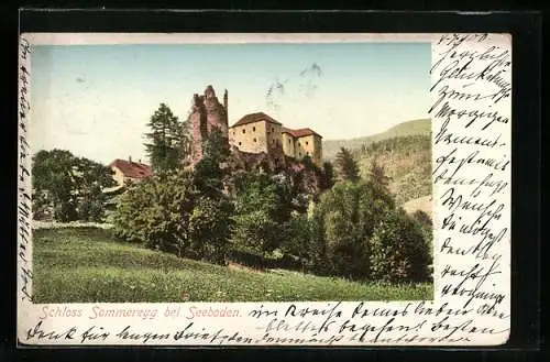 AK Seeboden, Schloss Sommeregg im Grünen