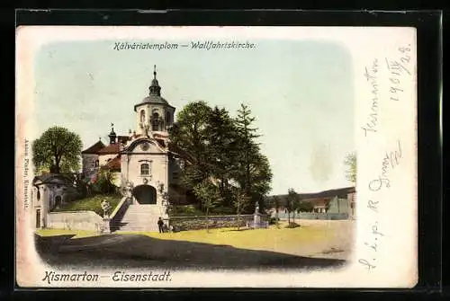 AK Kismarton-Eisenstadt, Partie an der Wallfahrtskirche
