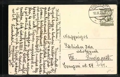 AK Eisenstadt, Strassenpartie an der Kalvarienkirche