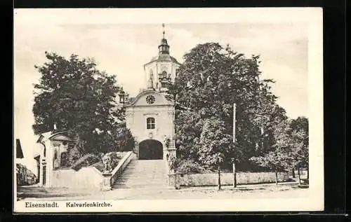 AK Eisenstadt, Blick auf die Kalvarienkirche