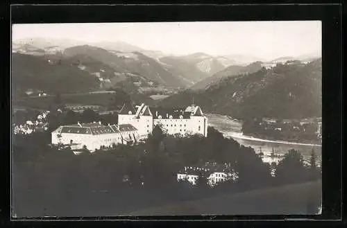 AK Grein a. d. Donau, Blick auf das Kloster