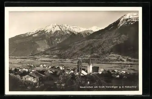 AK Neukirchen am Gross-Venediger, Ortsansicht g. d. Habachtal