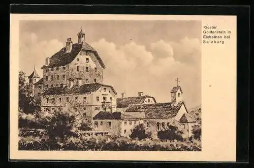 Künstler-AK Elsbethen bei Salzburg, Am Kloster Goldenstein