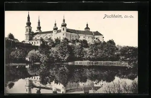 AK Puchheim /Ob.-Oe., Blick auf das Schloss