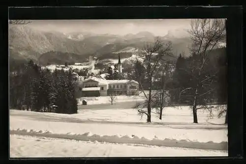 AK Bad Ischl, Kaiserliche Villa im Winter