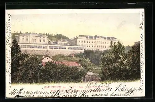 AK Gmunden, Sanatorium mit Pension und Wandelbahn