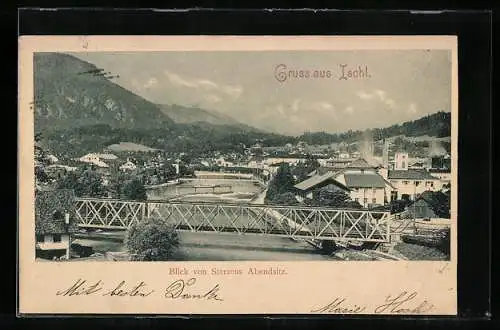 AK Ischl, Blick von Sterzens Abendsitz