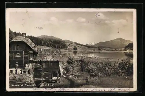 AK Neumarkt /Oberstmk., Holzhaus am Furtner Teich