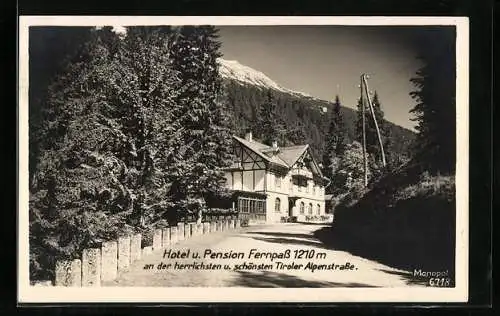 AK Fernpass, Hotel und Pension an der Tiroler Alpenstrasse