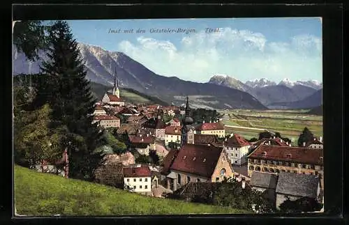 AK Imst i. Tirol, Panorama mit Kirche
