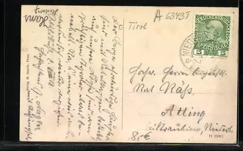 AK Wildbichl, Teilansicht gegen das Gebirge